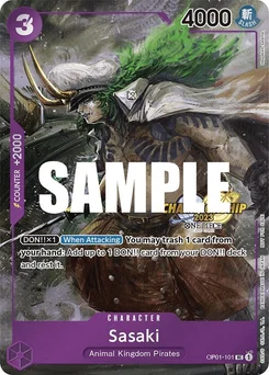 Sasaki OP01-101 PR Promotion card