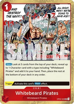 Whitebeard Pirates OP02-022 PR Promotion card