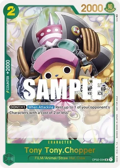 Tony Tony.Chopper OP02-034 PR2 Promotion card