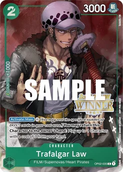 Trafalgar Law OP02-035 PR2 Promotion card