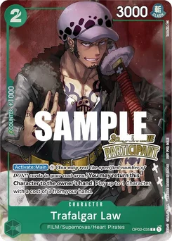 Trafalgar Law OP02-035 PR5 Promotion card