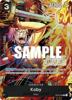 Koby OP02-098 PR3 Promotion card