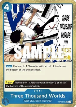 Three Thousand Worlds OP03-057 PR Promotion card