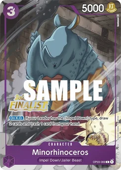 Minorhinoceros OP03-069 PR4 Promotion card
