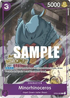 Minorhinoceros OP03-069 PR5 Promotion card