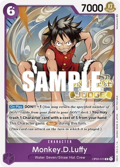 Monkey.D.Luffy OP03-070 PR Promotion card