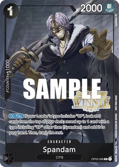 Spandam OP03-086 PR1 Promotion card