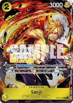 Sanji OP03-102 PR2 Promotion card
