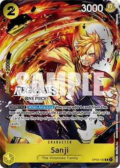 Sanji OP03-102 PR4 Promotion card