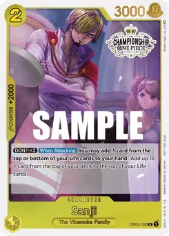 Sanji OP03-102 PR7 Promotion card