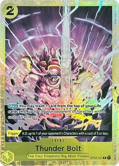 Thunder Bolt OP03-121 PR Promotion card