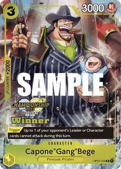 Capone"Gang"Bege OP04-100 PR2 Promotion card
