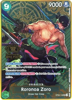 Roronoa Zoro OP06-118 PR Promotion card