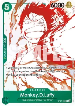 Monkey.D.Luffy OP07-033 PR Promotion card