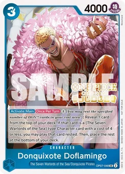 Donquixote Doflamingo OP07-048 PR Promotion card