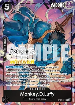 Monkey.D.Luffy OP07-091 PR Promotion card