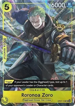 Roronoa Zoro OP07-113 PR3 Promotion card