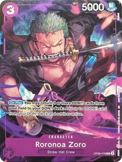 Roronoa Zoro OP09-076 PR1 Promotion card