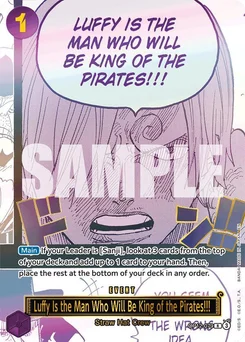 Luffy Is the Man Who Will Be King of the Pirates!!! OP12-079 PR Promotion card