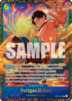 Portgas.D.Ace OP13-119 PR Promotion card