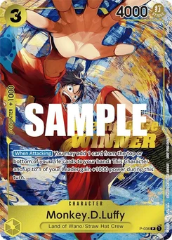 Monkey.D.Luffy P-036 PR Promotion card