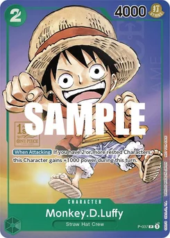 Monkey.D.Luffy P-037 PR2 Promotion card