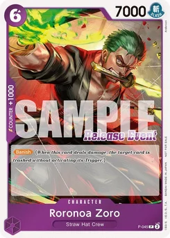 Roronoa Zoro P-045 PR2 Promotion card