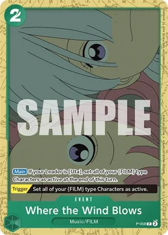 Where the Wind Blows P-058 PR Promotion card