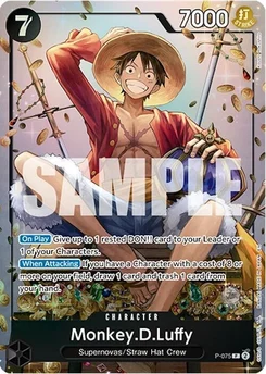 Monkey.D.Luffy P-075 PR Promotion card