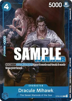 Dracule Mihawk ST03-005 PR1 Promotion card