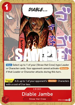 Diable Jambe ST01-016 Straw Hat Crew