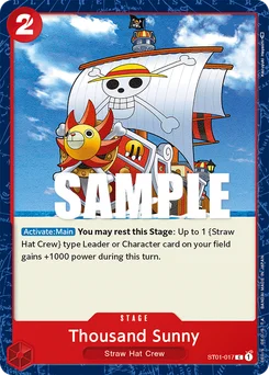 Thousand Sunny ST01-017 Straw Hat Crew