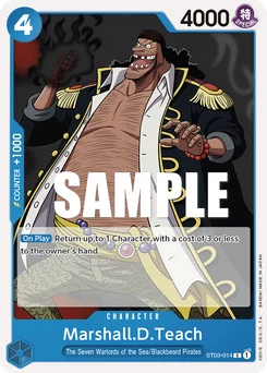 Marshall.D.Teach ST03-014 The Seven Warlords of the Sea