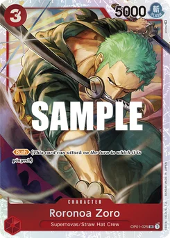 Roronoa Zoro OP01-025 P2 The Three Captains