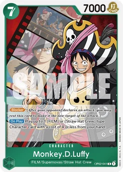 Monkey.D.Luffy OP02-041 P2 Uta