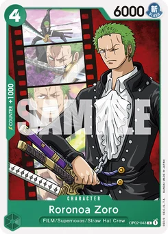Roronoa Zoro OP02-043 P1 Uta