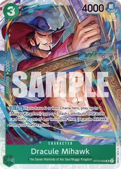 Dracule Mihawk ST12-003 Zoro and Sanji