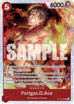Portgas.D.Ace ST15-005 Red Edward.Newgate