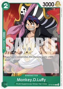 Monkey.D.Luffy ST16-005 Green Uta