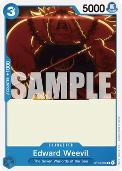 Edward Weevil ST03-002 R1 Blue Donquixote Doflamingo