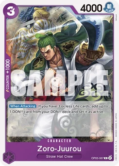 Zoro-Juurou OP05-067 R1 Purple Monkey.D.Luffy