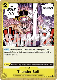 Thunder Bolt OP03-121 R1 Yellow Charlotte Katakuri