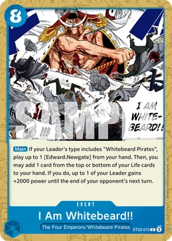 I Am Whitebeard!! ST22-015 Ace & Newgate