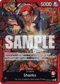 Shanks OP09-001 P2 Red Shanks