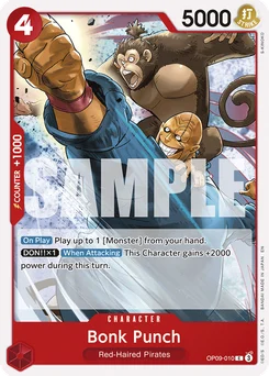 Bonk Punch OP09-010 R1 Red Shanks