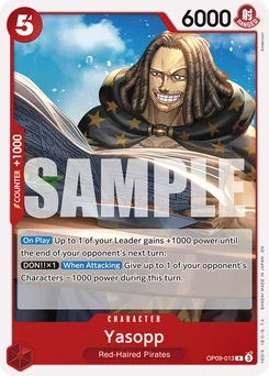 Yasopp OP09-013 R1 Red Shanks