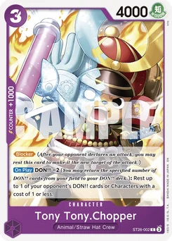 Tony Tony.Chopper ST26-002 Purple/Black Monkey.D.Luffy