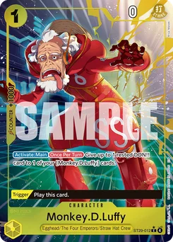 Monkey.D.Luffy ST29-012 P1 Egghead