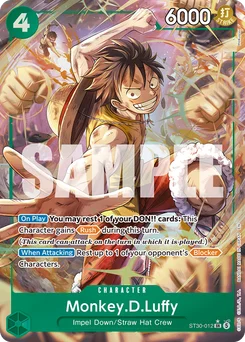 Monkey.D.Luffy ST30-012 P1 Luffy & Ace