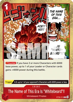 The Name of This Era Is "Whitebeard"!! ST30-015 Luffy & Ace